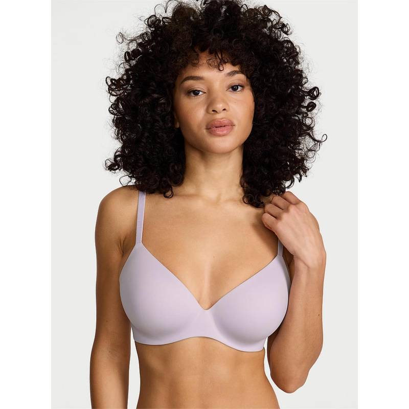 Victoria's Secret Purple Solid Underwired Lightly Padded Bra (32A)