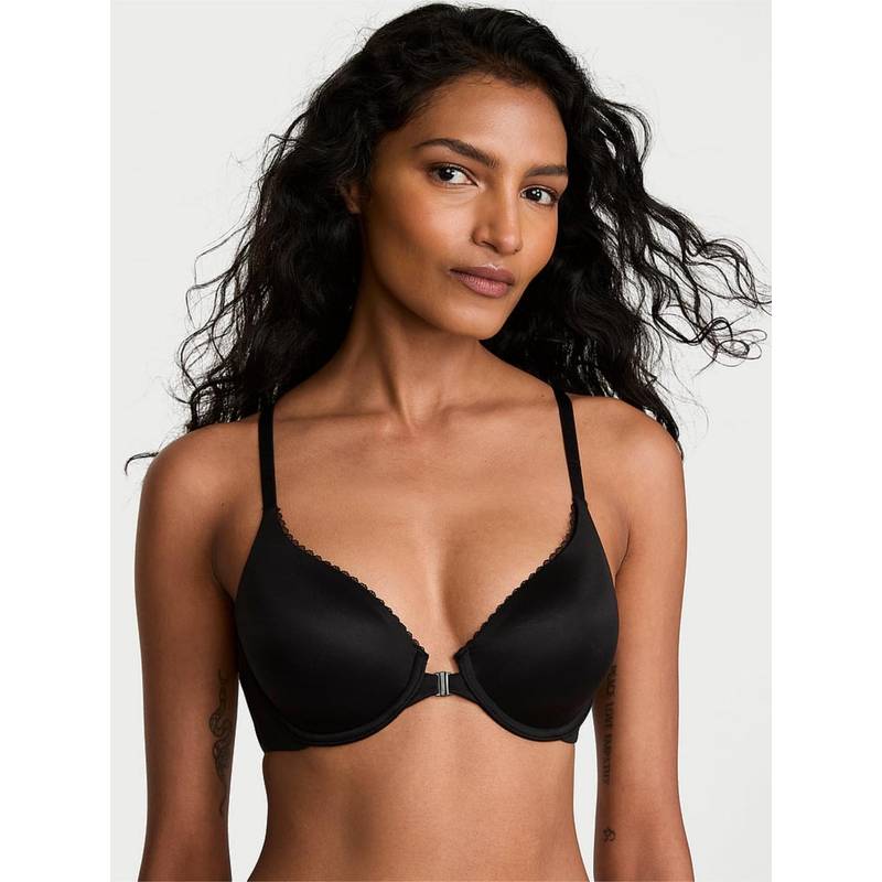 Victoria's Secret Black Solid Underwired Lightly Padded Bra (32D)