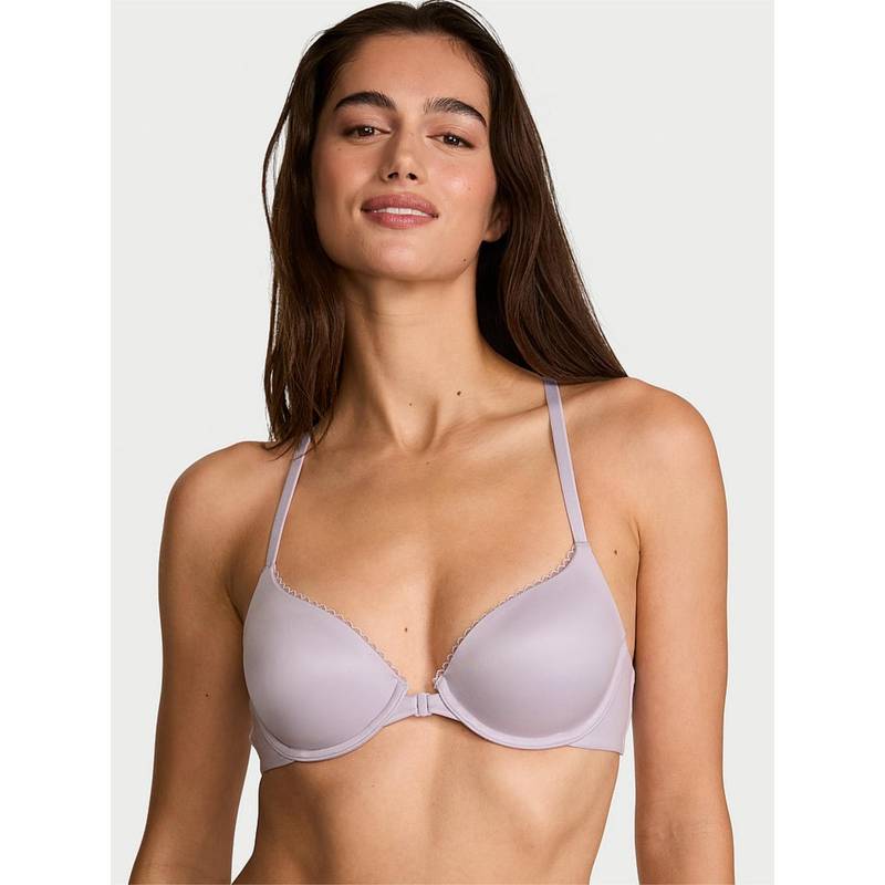 Victoria's Secret Purple Solid Underwired Lightly Padded Bra (32C)