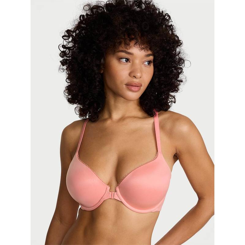 Victoria's Secret Pink Solid Underwired Lightly Padded Bra (38D)
