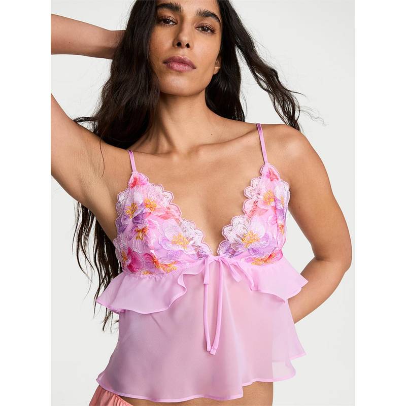 Victoria's Secret Multi-Color Floral Wireless Non-Padded Bralette (M)