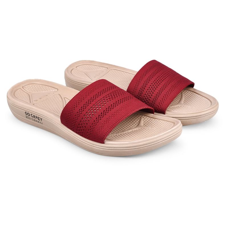 Campus SL-404L Red Womens Sliders (UK 4)