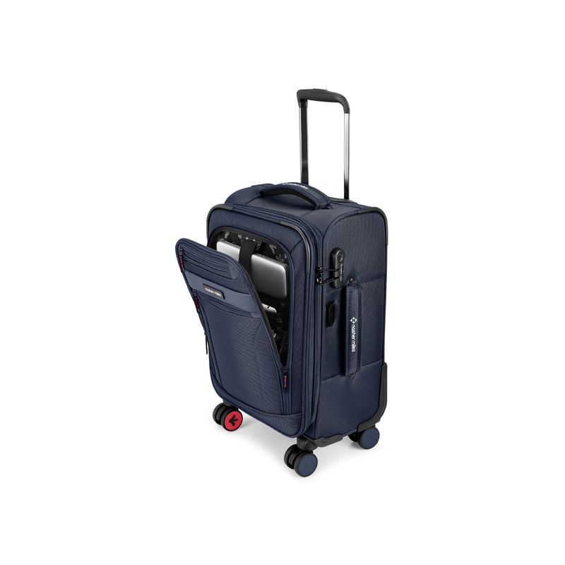 Nasher Miles Berlin Expander Soft-Sided Polyester Cabin Luggage Trolly Bag (M)