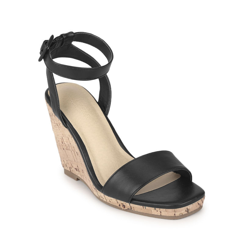 Pu hotsell wedge sandals