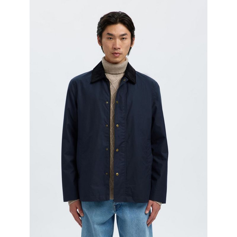 SELECTED HOMME Dark Waxed Cotton Blue Jacket (XS)