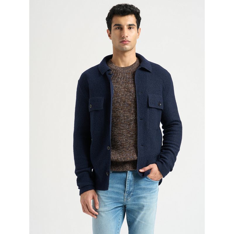 SELECTED HOMME Wool Workwear Blue Jacket (XS)