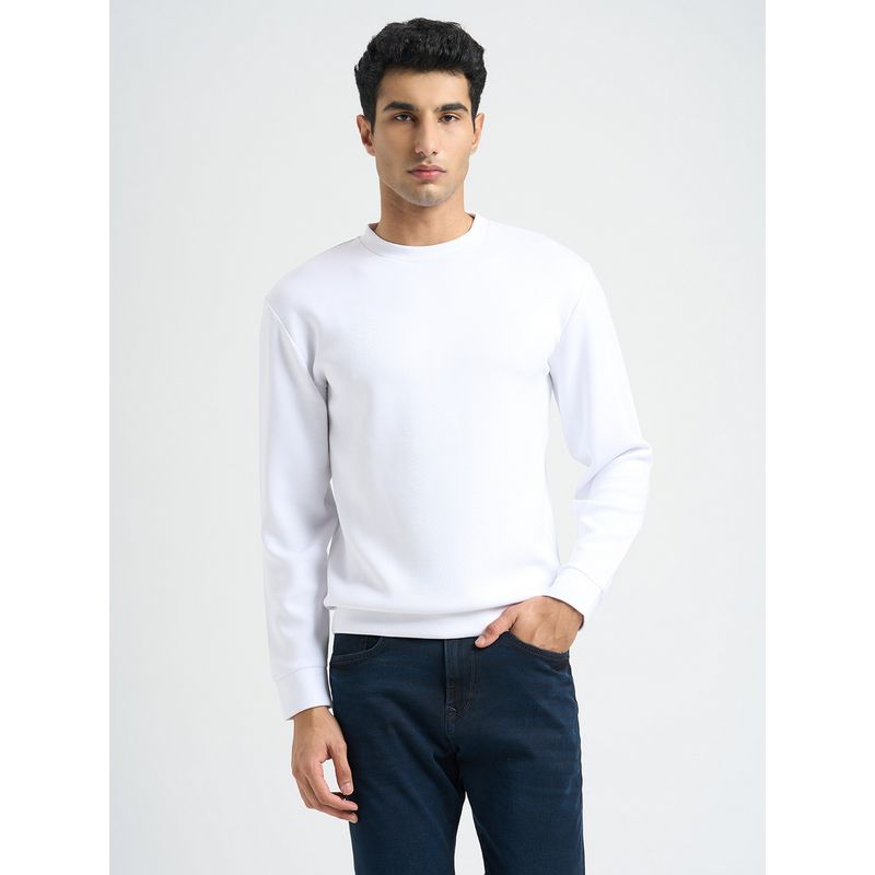 SELECTED HOMME Crew Neck White Sweatshirt (S)