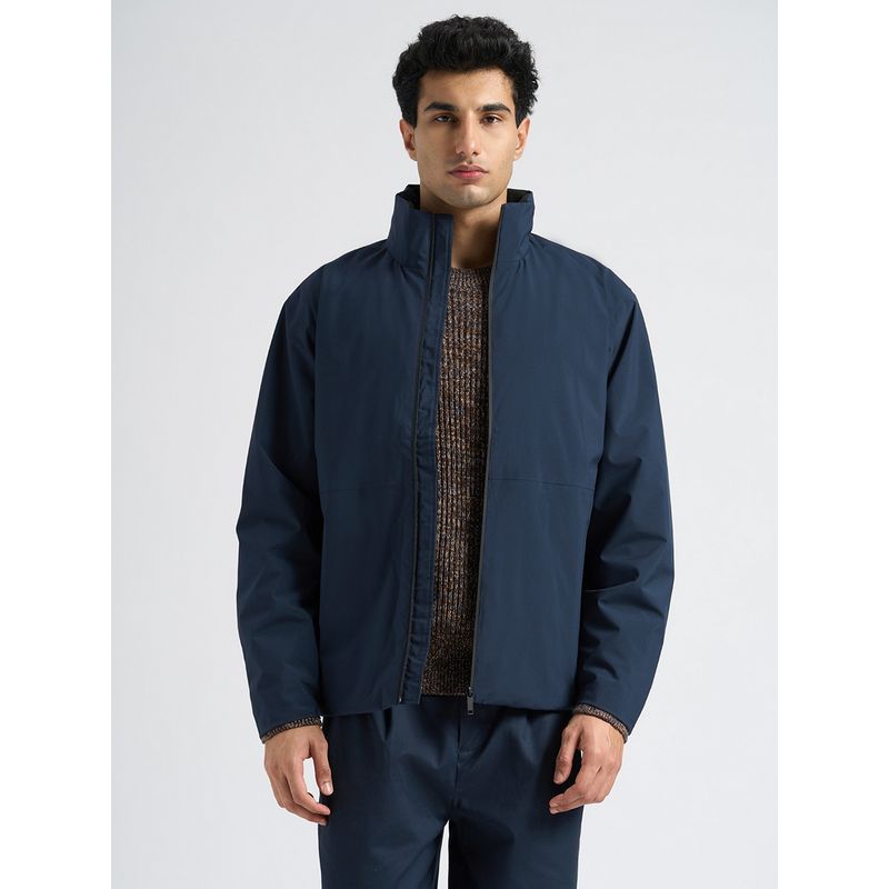 SELECTED HOMME High Neck Urban Tech Blue Jacket (S)