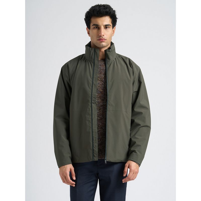 SELECTED HOMME High Neck Urban Tech Green Jacket (S)