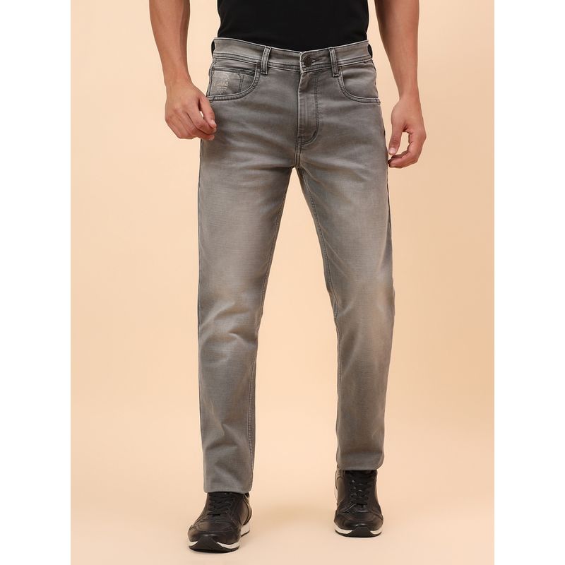 Cantabil Casual Breathable & Soft Regular Fit Denim Olive Jeans (30)