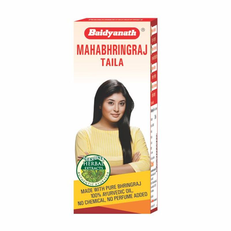 Baidyanath Maha Bhringraj Ayurvedic Hair Oil For Strong Hair No Chemical