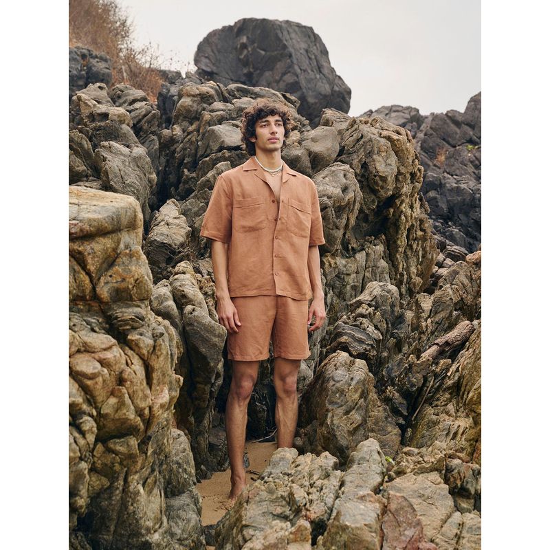 Essgee Asher Holiday Shirt - Brown (S)