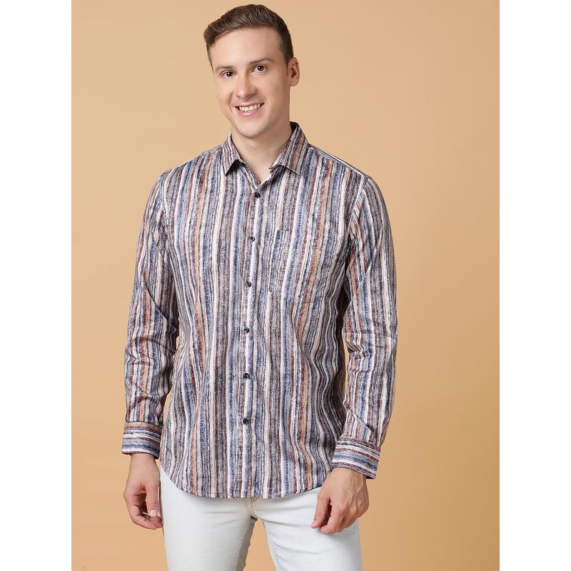 TABARD Pure Cotton Full Sleeve Collared Shirt for Men Multi-Color (38)