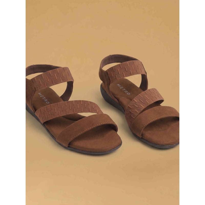 Metro Women Brown Sandals (EURO 36)