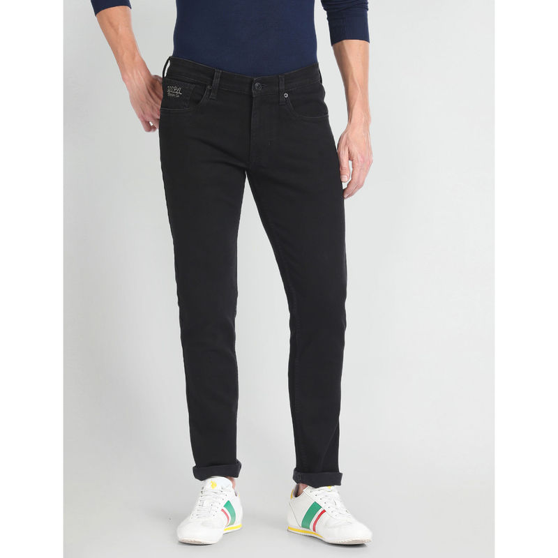 U.S. POLO ASSN. Brandon Slim Tapered Fit Black Jeans (34)