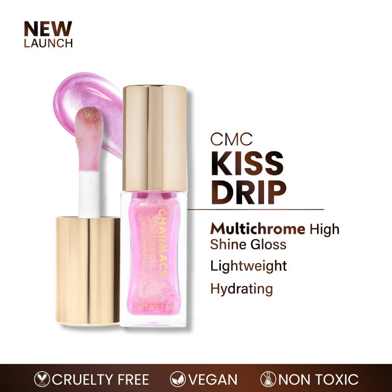 Charmacy Milano Kiss Drip - 3 - Multichrome Lip Gloss, Hydrating,Non-sticky weightless formula