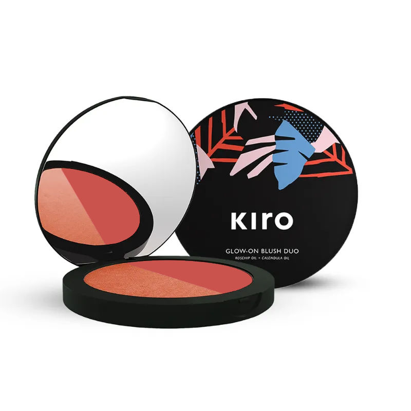 KIRO Glow-On Blush Duo Classic Coral - Fresh Grapefruit