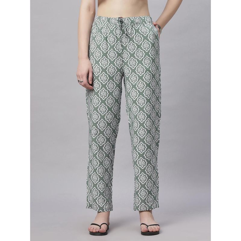 SOIE Supersoft Rayon Printed Pyjamas with Pockets (S)