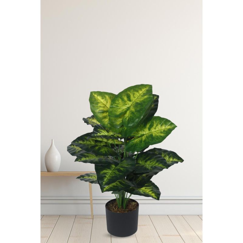 Buy Home Bloom Artificial PVC Big Leaves Plants for Indoor Outdoor with