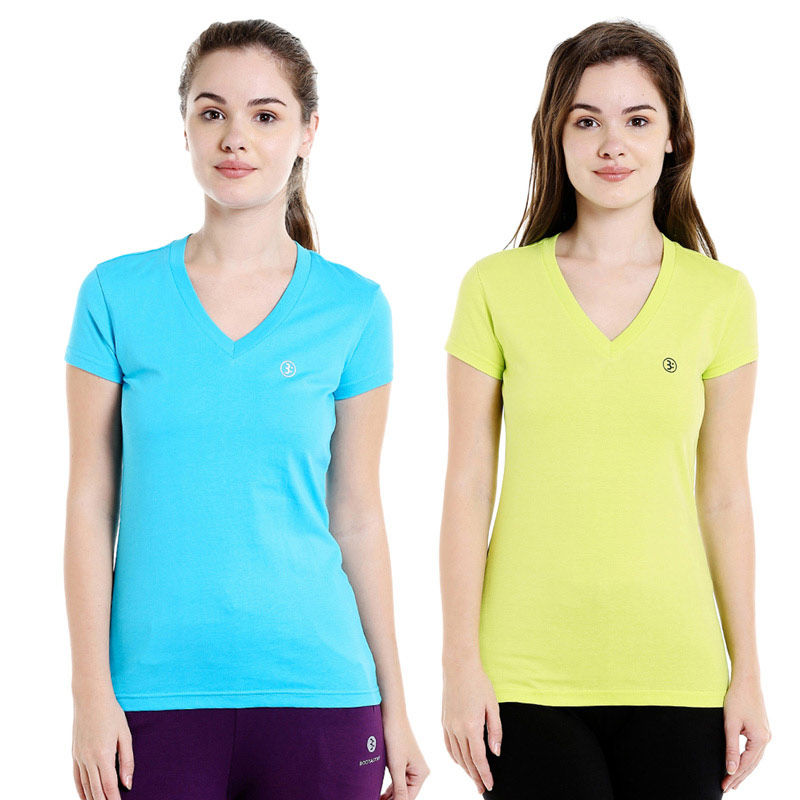 Bodycare Bodyactive Pack Of 2 Women'S Tshirt - Multi-Color (S)