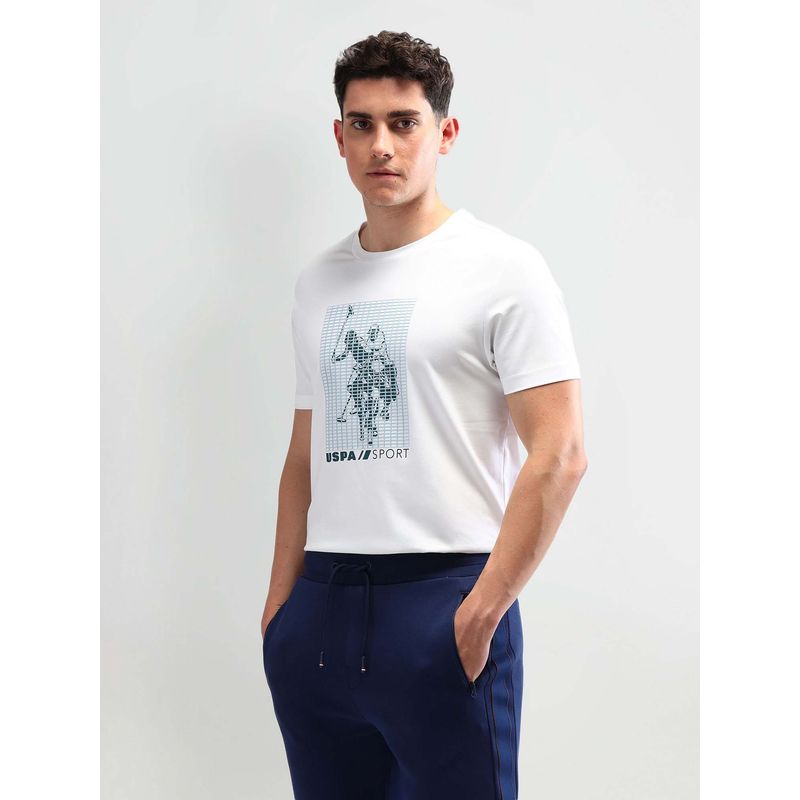 U.S. POLO ASSN. White Graphic T-Shirt (XL)