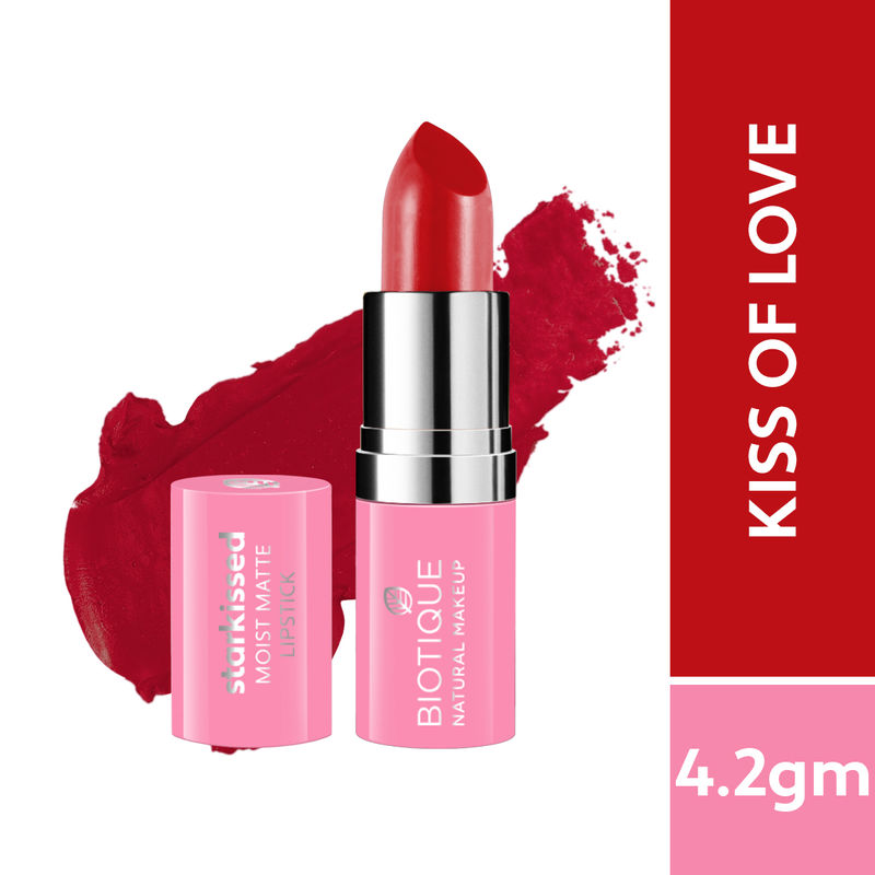 Biotique Starkissed Moist Matte Lipstick - Kiss Of Love