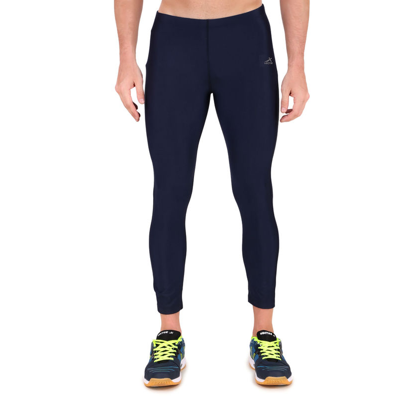 Vector X Men Full-Length Tightly Compression Tights-Navy Blue (S)