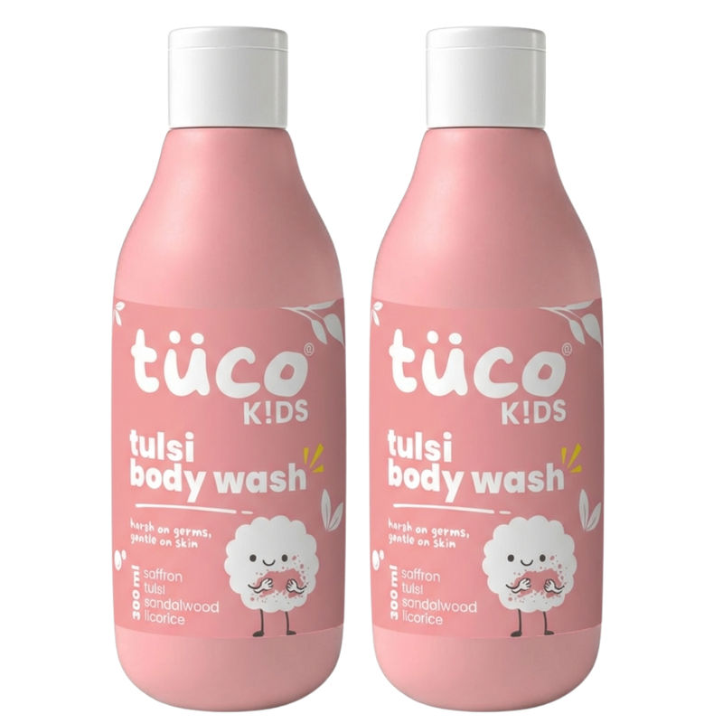 TuCo Kids Shower Gel Tulsi, Saffron Gently Cleanse - Pack Of 2