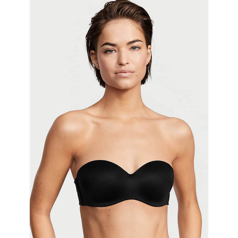 Victoria's Secret Women Black Body By Lightly Lined Strapless Bra (38DDD)