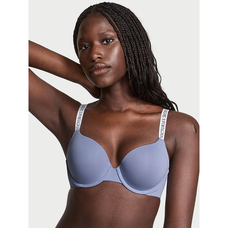 Victoria's Secret Women Grey The T-Shirt Push-Up Perfect Shape Bra (36DD)