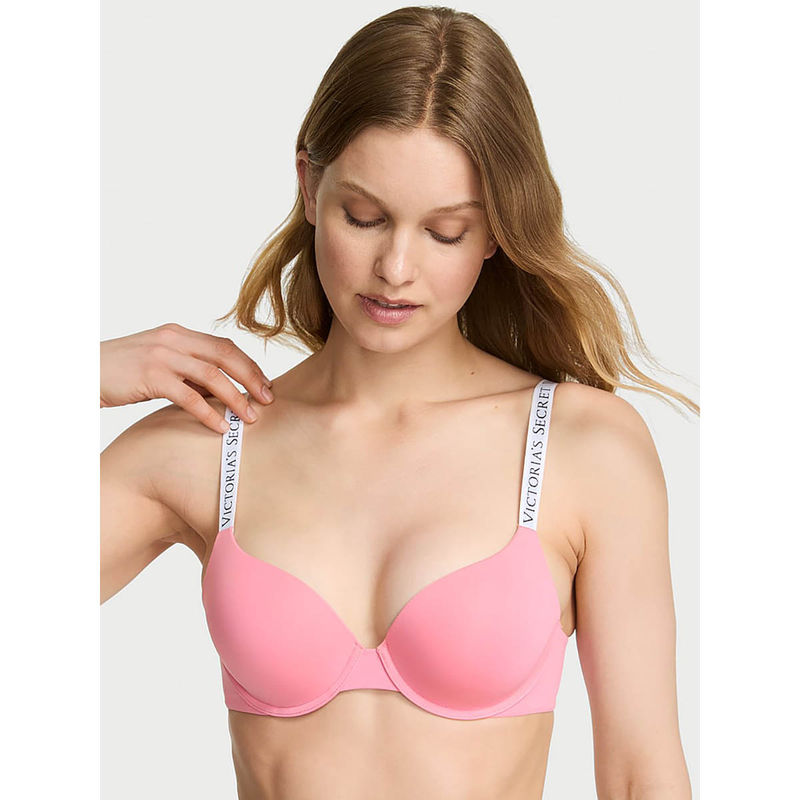 Victoria's Secret Women Pink The T-Shirt Push-Up Perfect Shape Bra (36DD)
