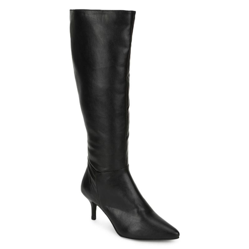 Truffle Collection Black Solid Boots (UK 5)