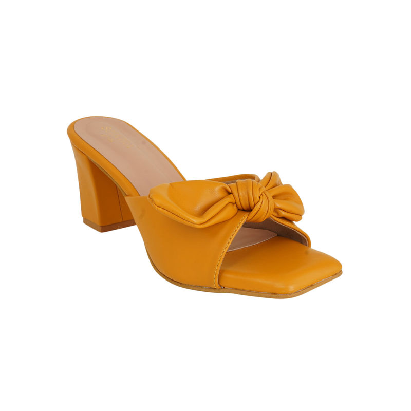 SCENTRA Solid Mustard Heels Buy SCENTRA Solid Mustard Heels Online at