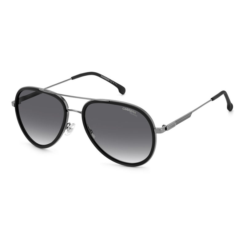 Carrera Sunglasses Grey Shaded Polarized Lens Pilot Sunglass Matte