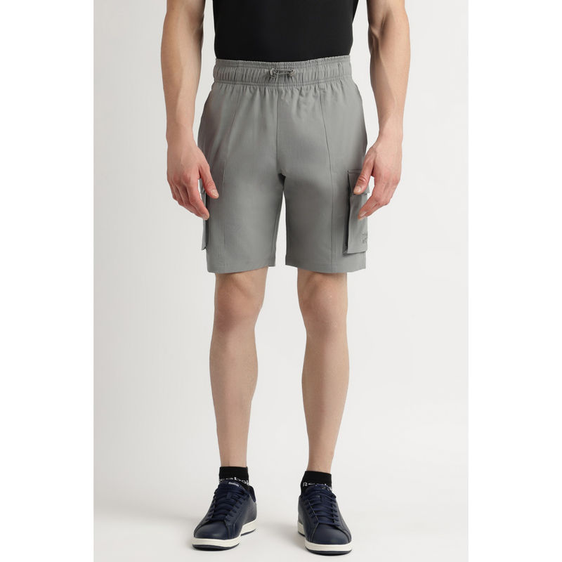 Reebok Men Grey Shorts (2XL)