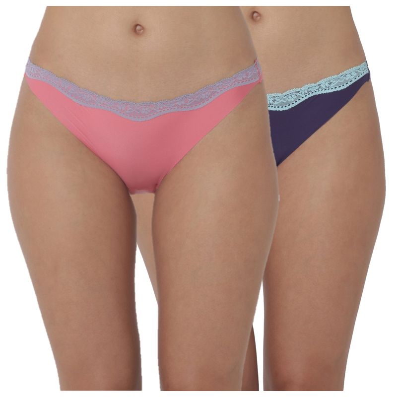 Triumph Stretty 124 Tanga Independent Everyday Lace Brief - Pack of 2 - Multi-Color (XL)