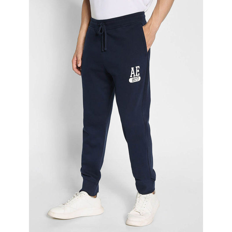 American Eagle Men Blue Cotton Joggers (XS)
