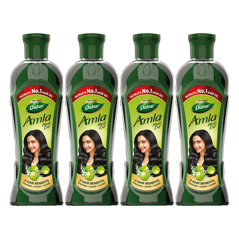 2 x 180ml. Dabur Amla Hair Oil - Makes your Hair Long, Strong and Lustrous