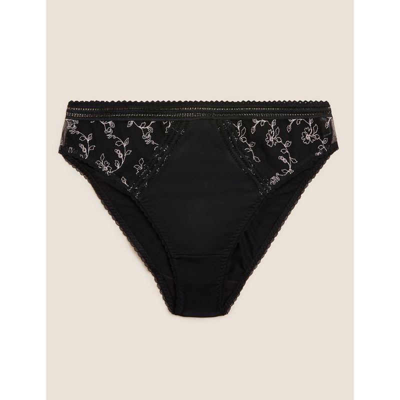 Marks & Spencer Archive Embroidery High Leg Knickers Buy Marks