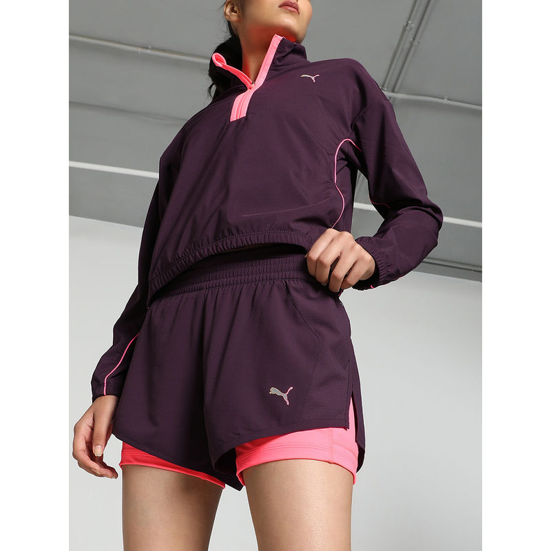 Puma Run Ultrwve 2In1 Vlcty Women Purple Shorts (M)