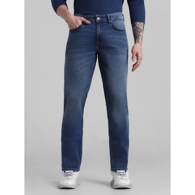 Jack & Jones Blue Ben Skinny Fit Low Rise Stretch Jeans (28/30)