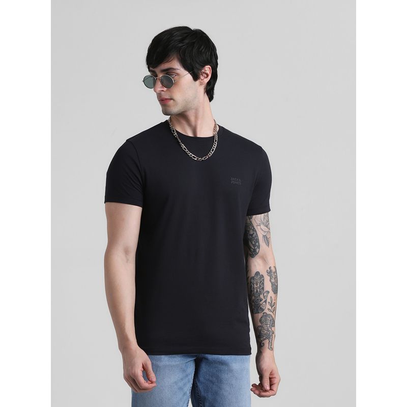 Jack & Jones Black Slim Fit Non Stretch T-Shirt (M)