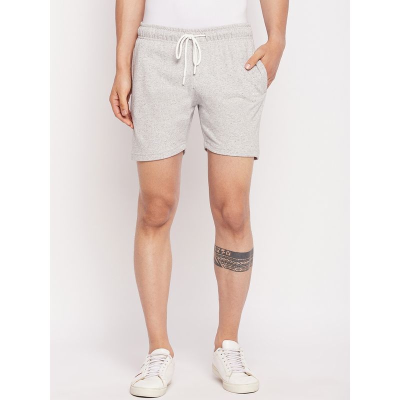 98 Degree North Mens Solid Shorts Grey (XL)