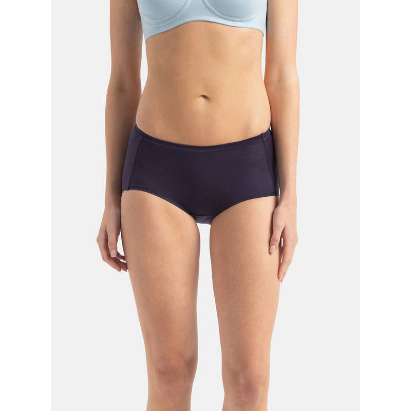 Jockey JW03 Women Full Coverage Tencel Lyocell Elastane Full Brief-Classic Navy (S)