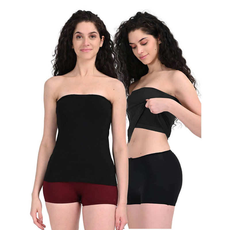 Adira Women Black Solid Slips & Camisole (XL)