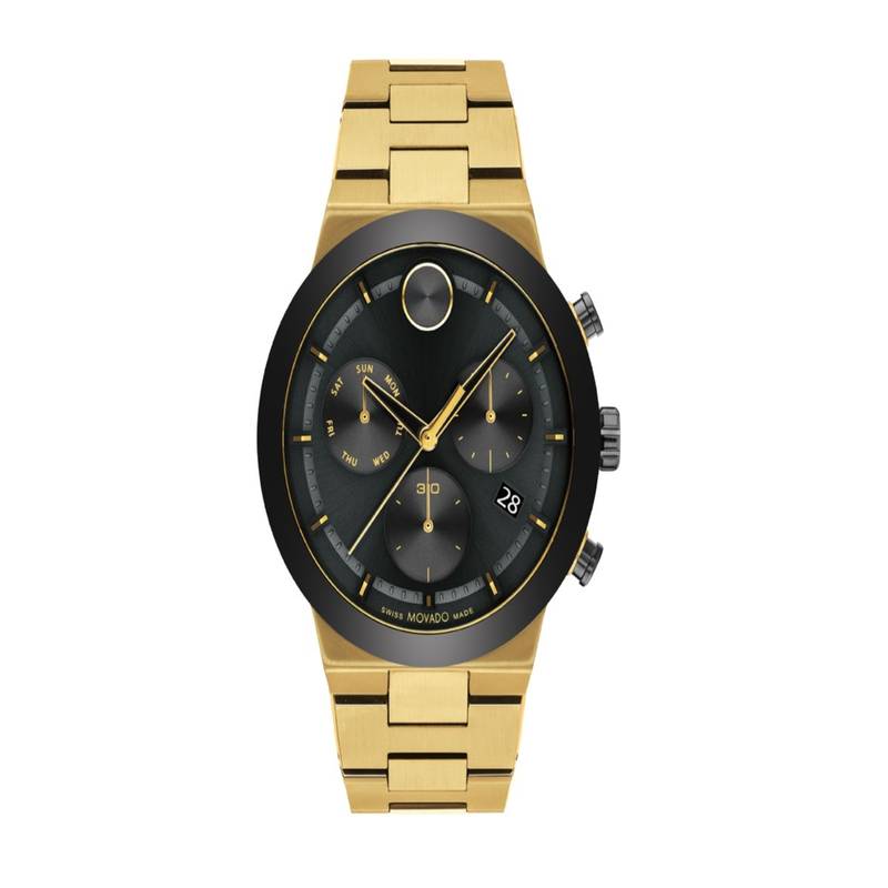 Buy Movado Men Bold Black Round Dial Watch - 3600858 (M) Online