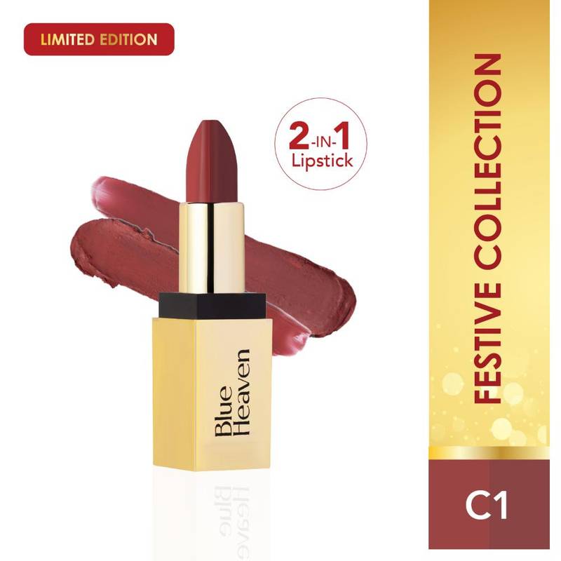 Blue Heaven 2-In-1 Dual Shade Lipstick - C1