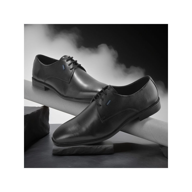 WOODLAND Men Black Formal Derbies (UK-8)