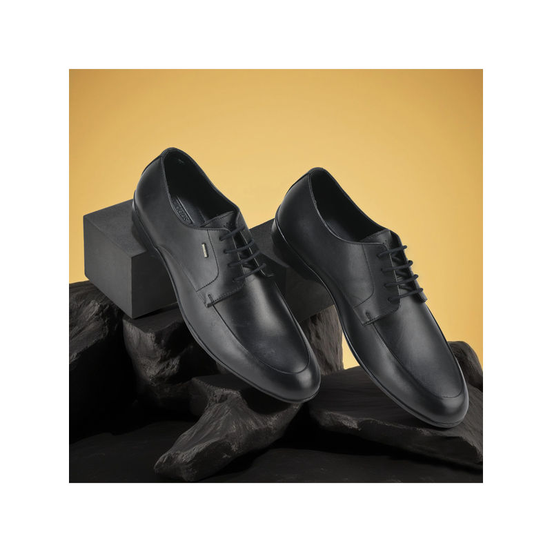 WOODLAND Men Black Formal Derbies (UK-9)