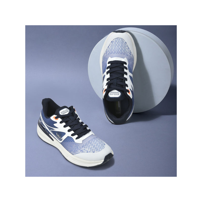 WOODLAND Men Blue & White Sports Running Shoes (UK-11)